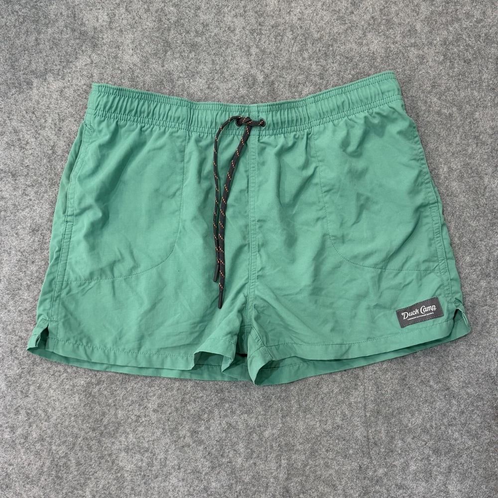 Duck Camp Mint Green 2" Scout Nylon Lightweight Shorts Women's Size Medium
